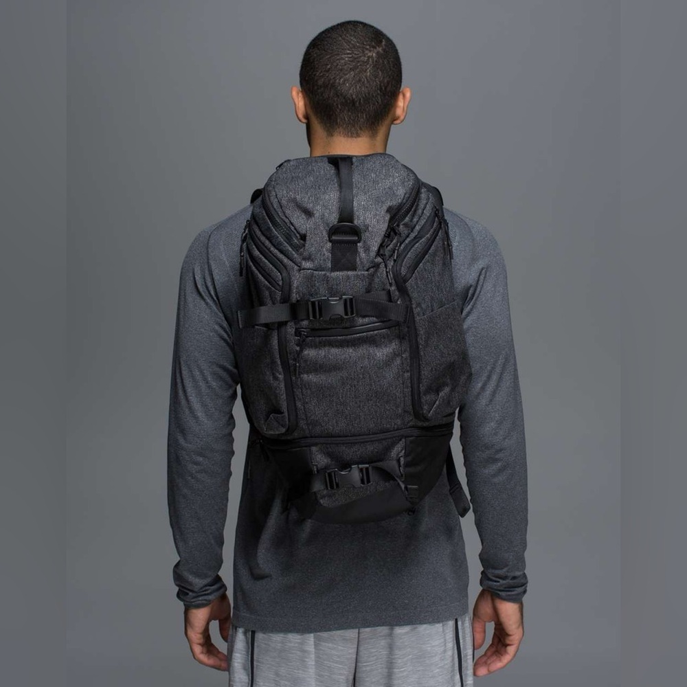 Lululemon All Access Pack Black Tricot Backpack Gym Bag
